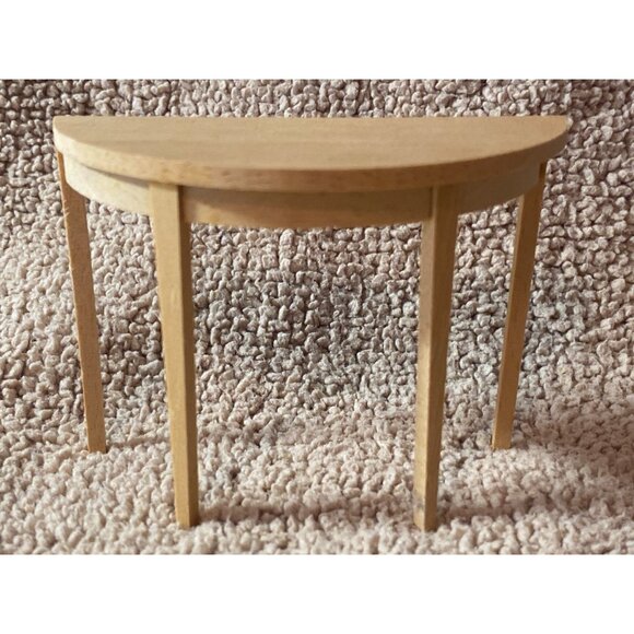 VTG Doll House Miniature Furniture Miscellaneous Unfinished Wood Hutch Dry Sink - Picture 12 of 13